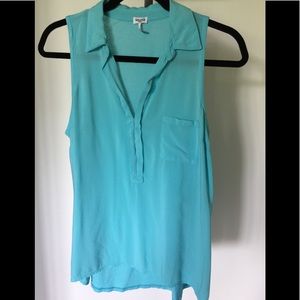 Splendid turquoise contrast tank